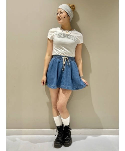 GAP（ギャップ） デニムスカート ウルトラソフトデニム ミニサークル