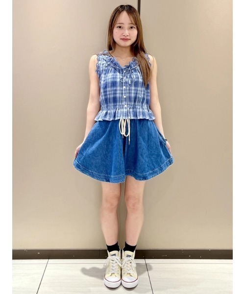 GAP（ギャップ） デニムスカート ウルトラソフトデニム ミニサークル