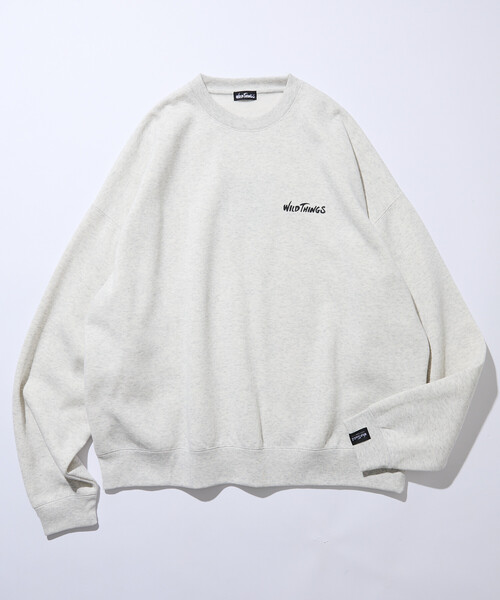 「WILD THINGS」 スウェットカットソー LARGE ネイビー メンズ_画像2
