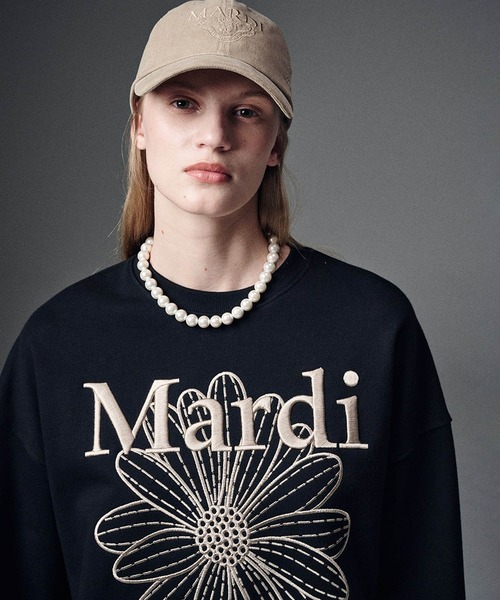 「Mardi Mercredi」 スウェットカットソー FREE 黒いこと系余分の物2 レディース