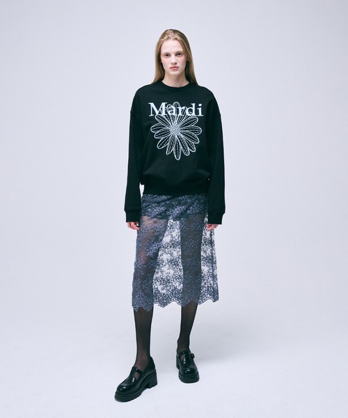 「Mardi Mercredi」 スウェットカットソー FREE 黒いこと系余分の物2 レディース