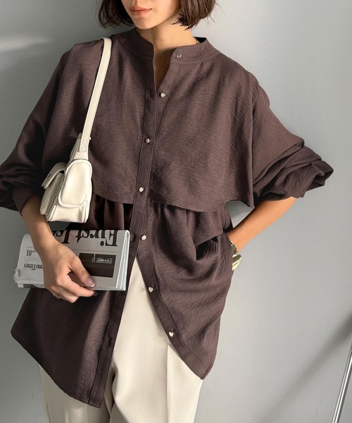 「classicalelf」 長袖ブラウス MEDIUM ブルー レディース_画像3