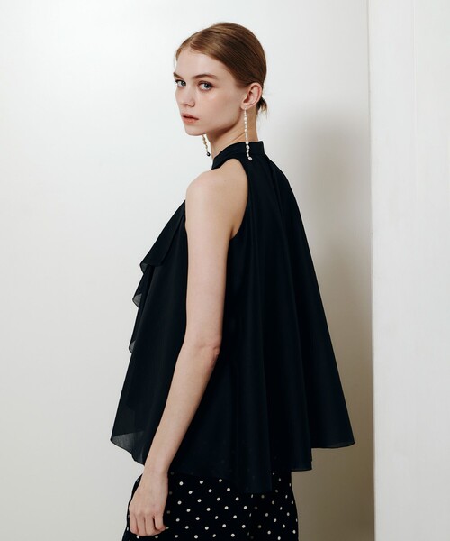 ブラウス シャツ 「LOULOU WILLOUGHBY」ラッフルレイヤーアメスリブラウス レディースの画像