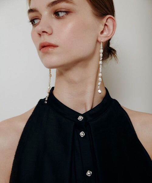 ブラウス シャツ 「LOULOU WILLOUGHBY」ラッフルレイヤーアメスリブラウス レディースの画像