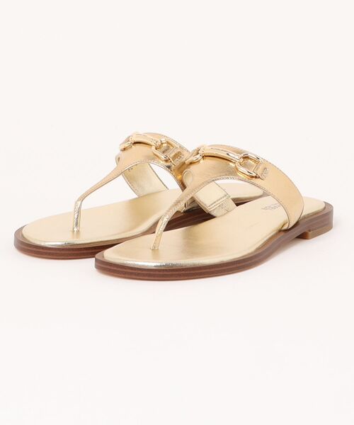 MICHAEL MICHAEL KORS サンダル MICHAEL KORS（マイケルコース） フラットサンダル 6 ゴールド