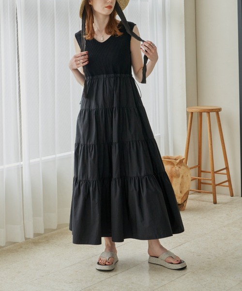 「hinari」 ドッキングワンピース SMALL ホワイト レディース_画像2