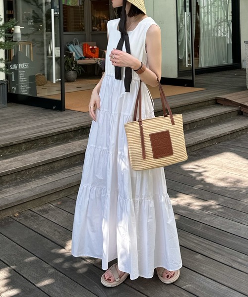 「hinari」 ドッキングワンピース SMALL ホワイト レディース_画像5