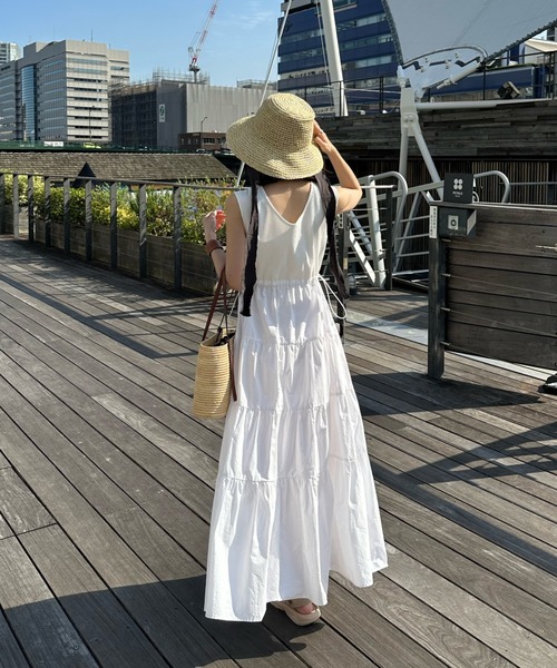 「hinari」 ドッキングワンピース SMALL ホワイト レディース_画像8