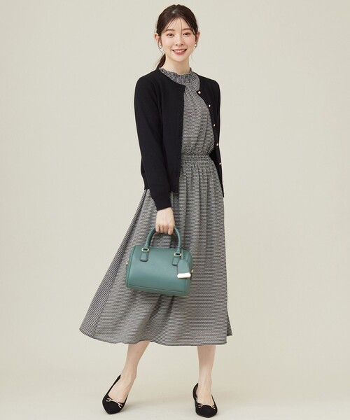「ANY SIS」 長袖ワンピース 3 ネイビー レディース_画像6