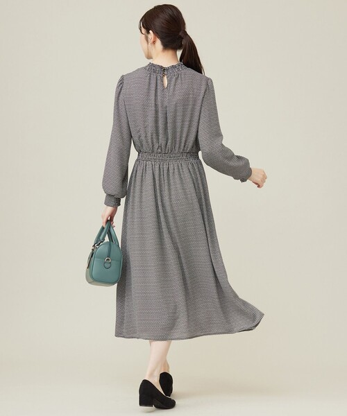 「ANY SIS」 長袖ワンピース 3 ネイビー レディース_画像8