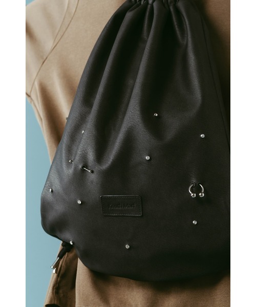 Knuth Marf ナップサック ブラック Knuth Marf（クヌースマーフ） デイバック リュック leather