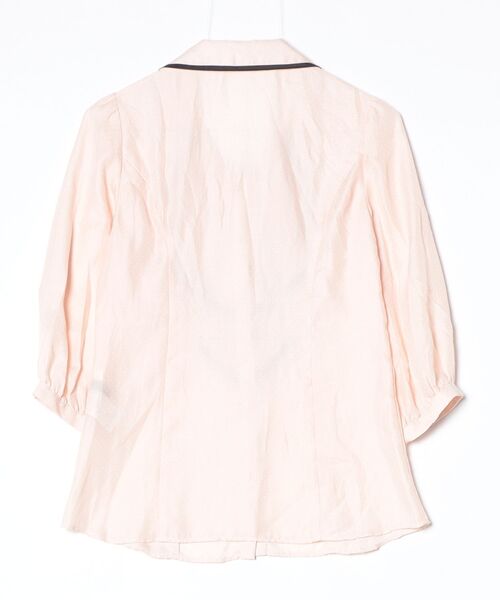 「CYNTHIA ROWLEY」 リボン7分袖シャツ 2 ピンク レディース_画像2