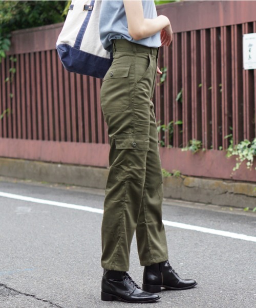 「C.E.L.STORE」 カーゴパンツ 25inch オリーブ レディース_画像5
