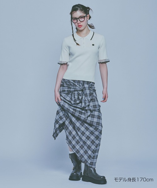 MARY QUANT（マリークヮント） ポロシャツ ポロ マリークワント フリル