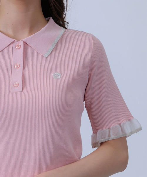 MARY QUANT（マリークヮント） ポロシャツ ポロ マリークワント フリル