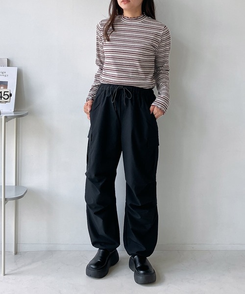「AS KNOW AS plus」 カーゴパンツ FREE オフホワイト レディース_画像6