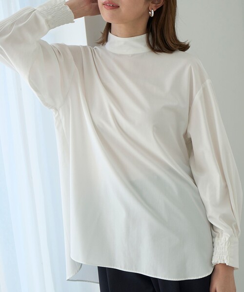 「UNFILO」 長袖チュニック SMALL ホワイト レディース_画像2
