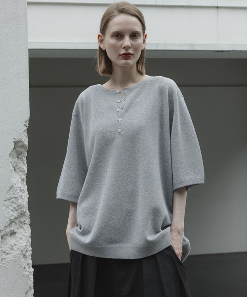 remer ヘンリーネック tシャツ remer 26春夏新作 / ルーズファイン