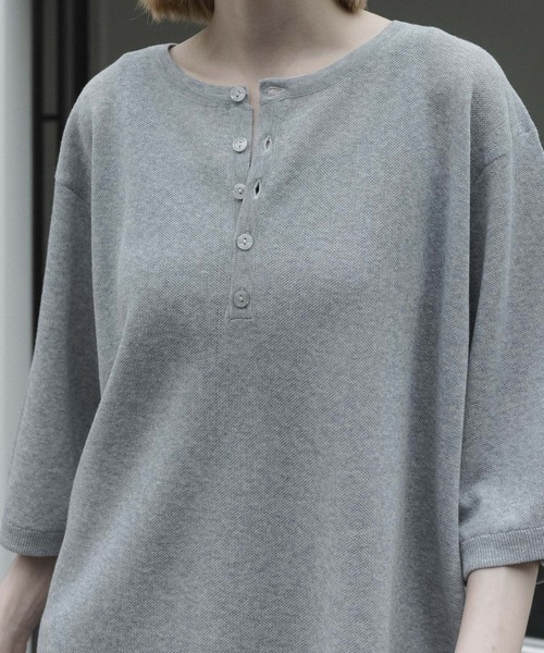 remer ヘンリーネック tシャツ remer 26春夏新作 / ルーズファイン