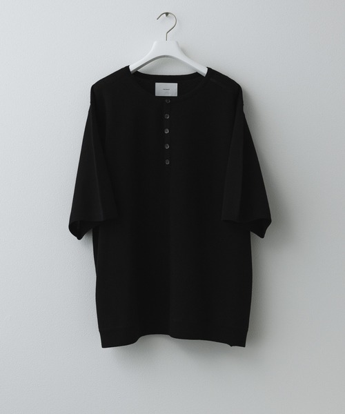 トップス remer loose fine gauge henley neck Tee remer ヘンリーネック tシャツ remer 26春夏新作 / ルーズファイン