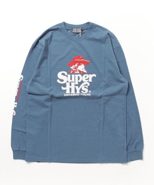 HYSTERIC GLAMOUR（ヒステリックグラマー） 長袖Tシャツ SMALL ブルー
