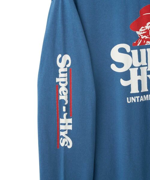 HYSTERIC GLAMOUR（ヒステリックグラマー） 長袖Tシャツ SMALL ブルー