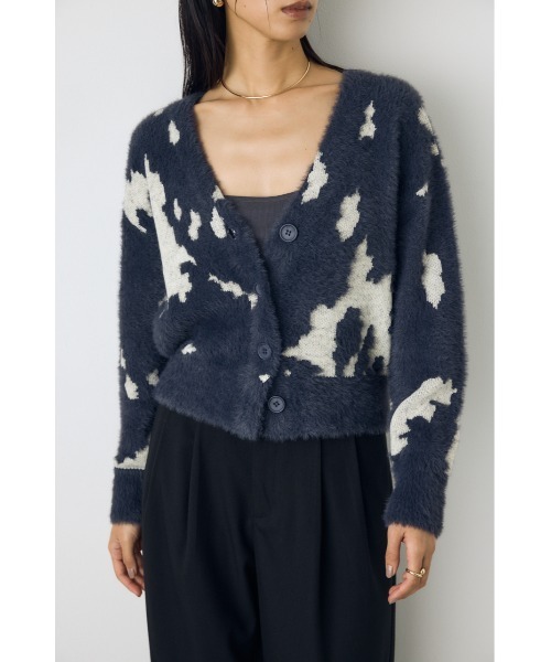 【BLACK BY MOUSSY】レオパード柄カーディガン チェックワンピース AZUL BY MOUSSY（アズールバイマウジー） カーディガン 柄アソート