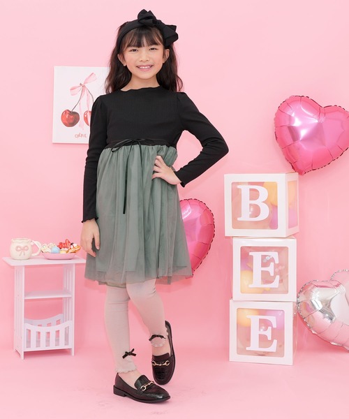 Bee des Bee ワンピース 入学式 入園式 卒園式 ドッキングワンピース