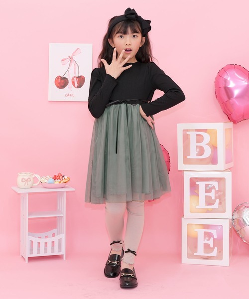 Bee des Bee ワンピース 入学式 入園式 卒園式 ドッキングワンピース