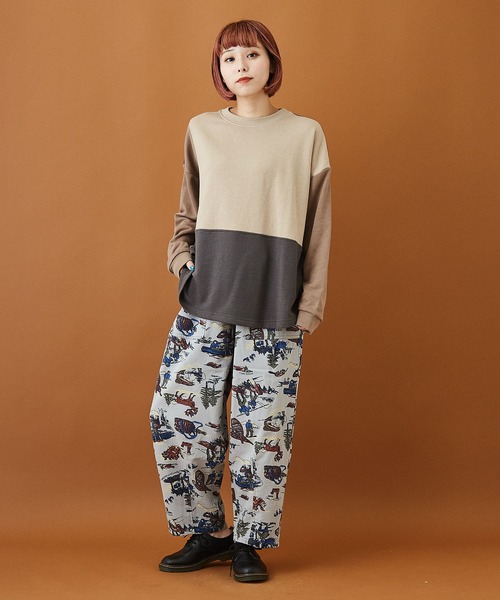 【なりますの】 パンツ アウトドアプリント ツイル ギャザーパンツ ZOZOTOWN PayPayモール店 - 通販 - PayPayモール ュガー