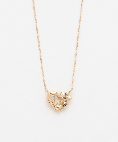 BLOOM♡K10アメジスト♡在庫少♡誕生花ネックレス♡紫陽花♡エステール Birth Flower】1月誕生花 K10 ピンクゴールド スイセン