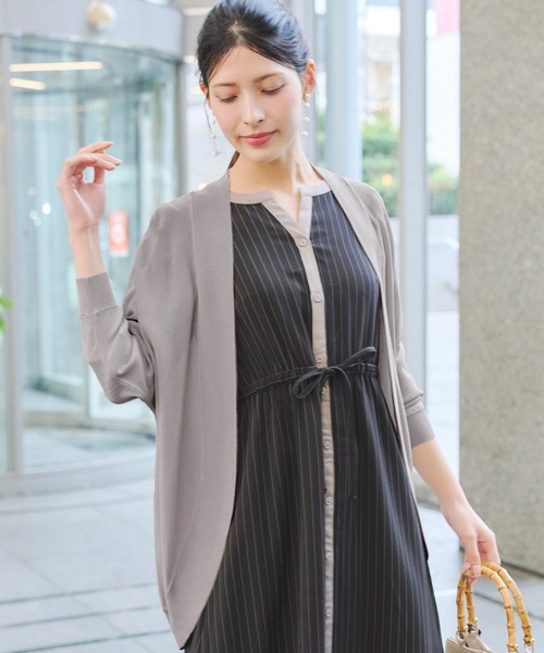 Classie lady レディースカーディガン Tiaclasse カーディガン ドルマンニットカーディガン レディース