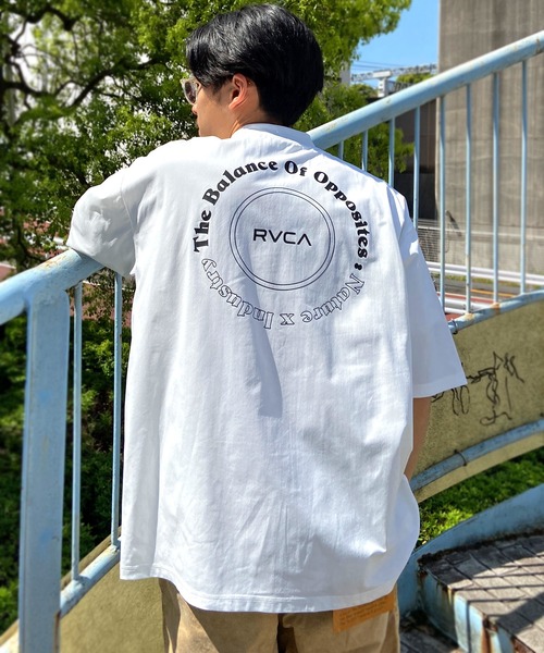 【RVCA】バックプリント Tシャツ ラッシュガード★水陸両用◎ RVCA ルーカ メンズ ラッシュガード タンクトップ オーバー