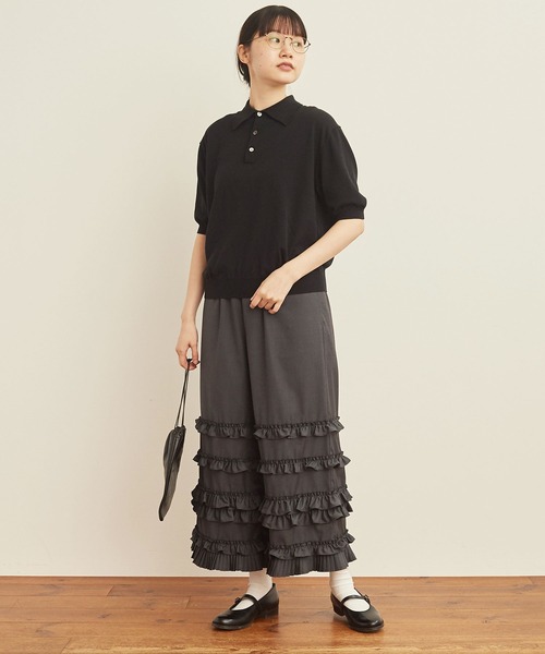 フィグロンドン デコパンツ 黒 fig London パンツ _DECO pants レディース : ZOZOTOWN Yahoo!店