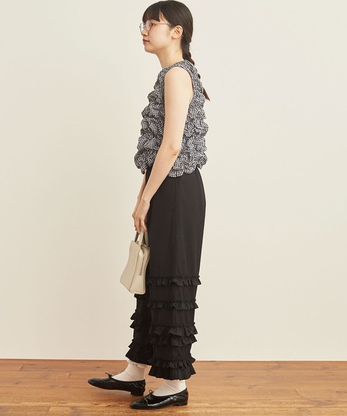 パンツ fig London DECO apron pants fig London（フィグロンドン）の「○DECO gingham apron pants