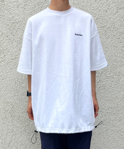 BROKEN BASE tシャツ オーバーサイズ裾ドローコードT メンズ