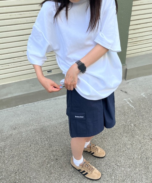 BROKEN BASE tシャツ オーバーサイズ裾ドローコードT メンズ
