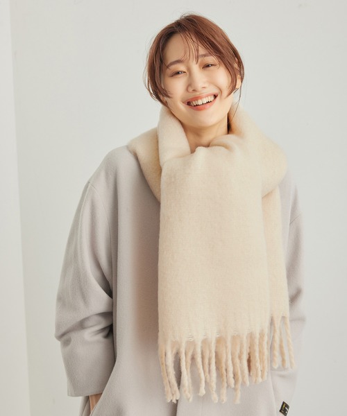 ROPE' PICNIC ストール マフラー バルキーフリンジストール レディース