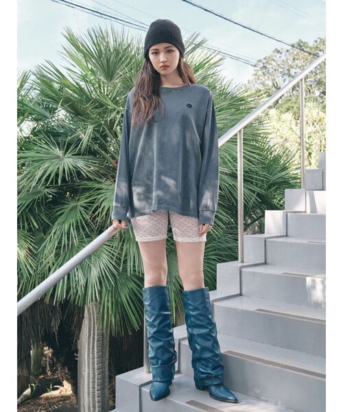 EVRIS（エヴリス） ブーツ スラウチロングブーツ レディース