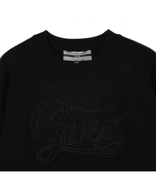 ゲス GUESS Jolie Logo Sweater （JBLK） ニット セーター GUESS ニット セーター Jolie Logo Sweater レディース