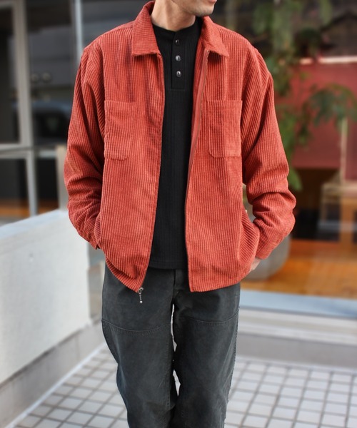 HUF（ハフ） コート ジャケット CORNELIUS ZIP SHIRT シャツジャケット 