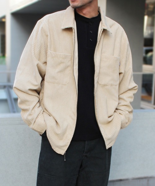 HUF（ハフ） コート ジャケット CORNELIUS ZIP SHIRT シャツジャケット