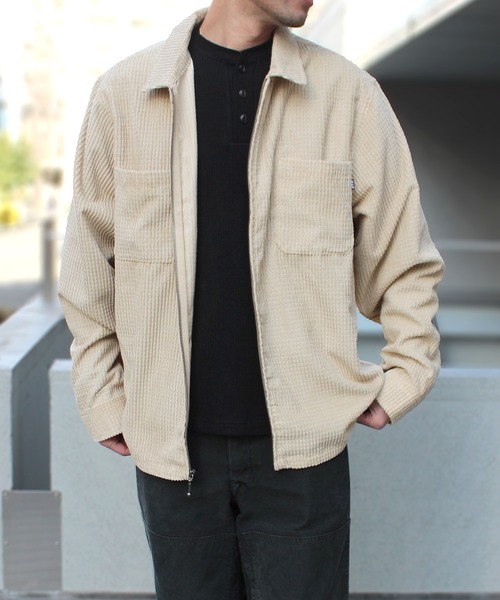 HUF（ハフ） コート ジャケット CORNELIUS ZIP SHIRT シャツジャケット