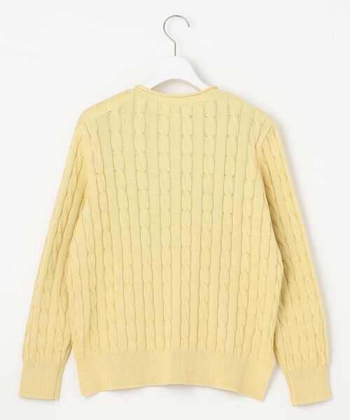 ニット セーター 「洗える」GIZA MERCERIZE COTTON ケーブル ニット レディース J.PRESS ニット セーター 「洗える」GIZA MERCERIZE COTTON