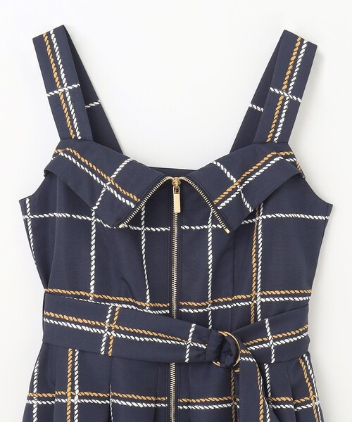 GRACE CONTINENTAL ワンピース ロープチェックワンピース