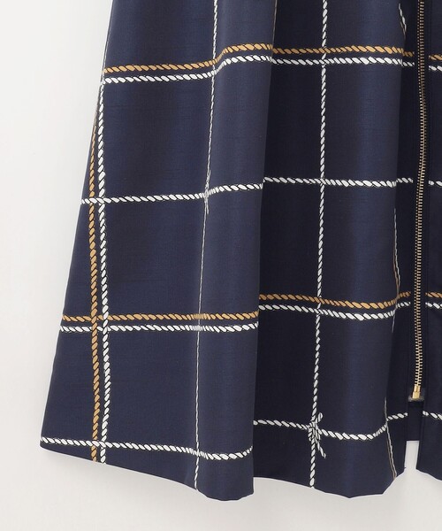 GRACE CONTINENTAL ワンピース ロープチェックワンピース