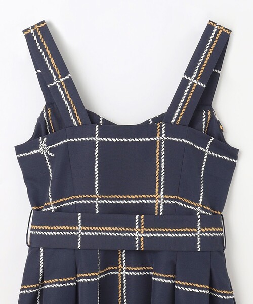 GRACE CONTINENTAL ワンピース ロープチェックワンピース
