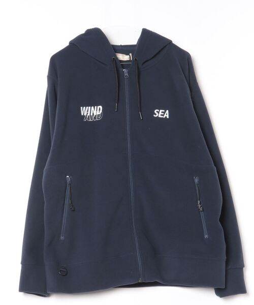 WIND AND SEA」 ジップアップパーカー L ネイビー メンズ : 80944918 