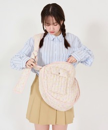 バッグ　花柄 TINA：JOJUN トートバッグ 花柄 パデッドバッグ レディース