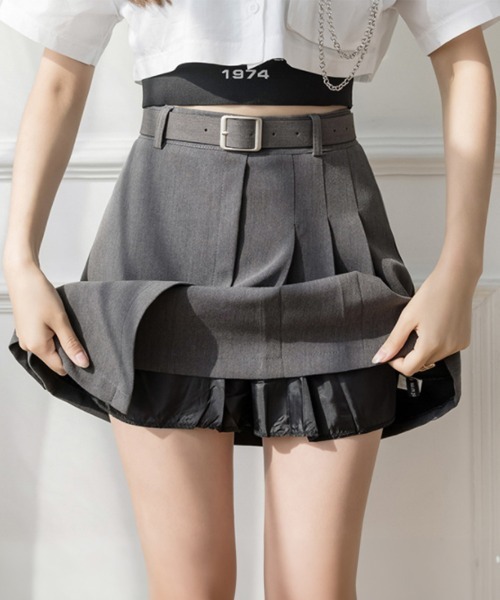 miniministore スカート ボックス プリーツスカート レディース
